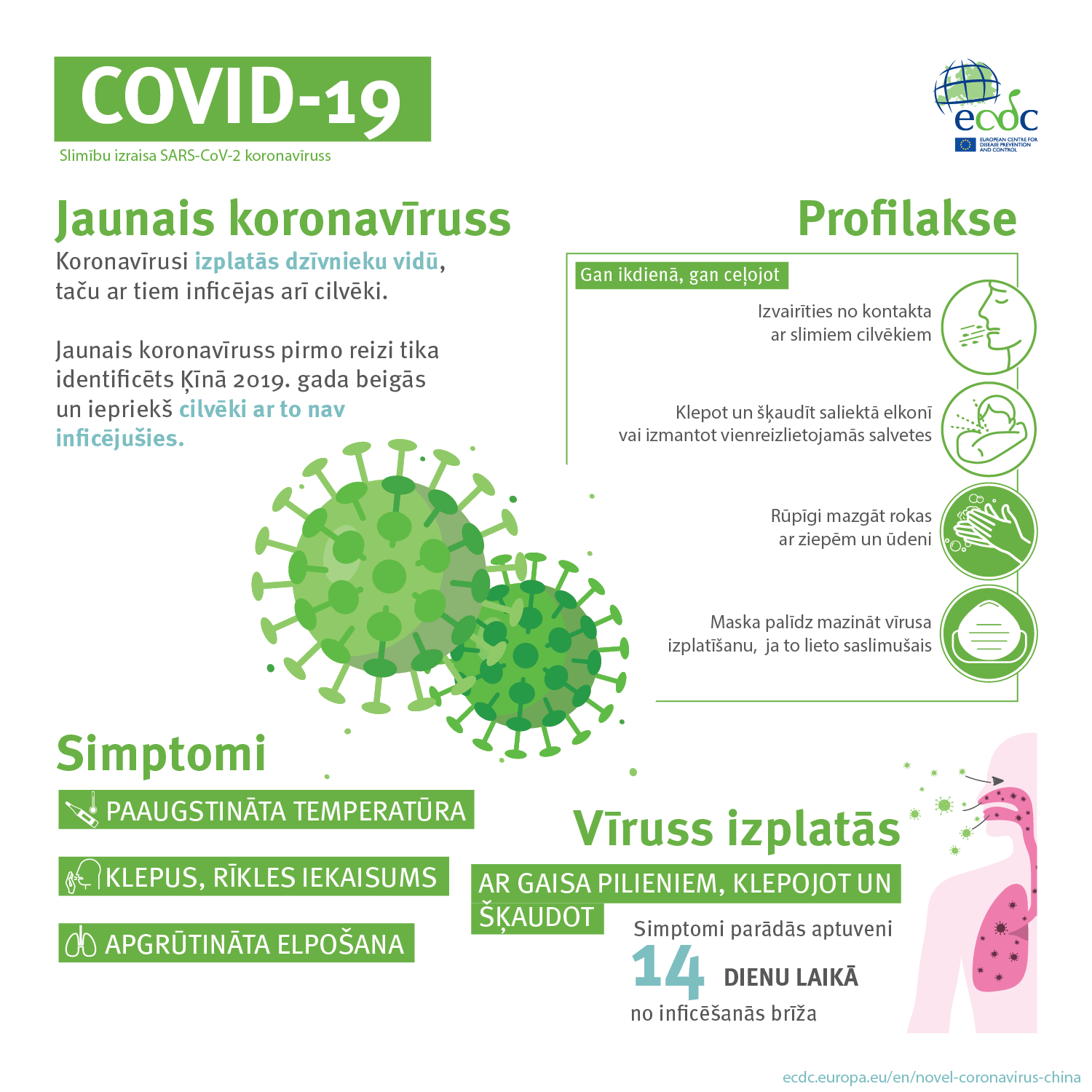 Informācija iedzīvotājiem par COVID-19 infekcijas uzliesmojumu