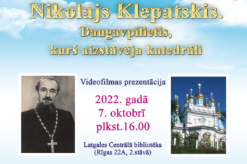 Krievu kultūras centrs prezentē videofilmu par priesteri Nikolaju Klepatski